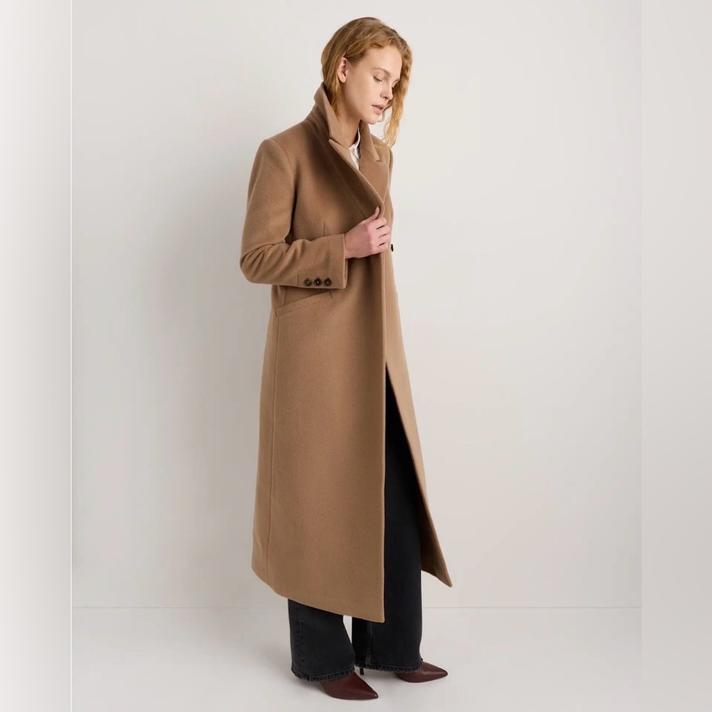 Quince Wool Cashmere Tailored Long Coat - Picture 11 of 16